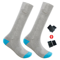 Chaussette chauffante pour le ski chaussette chauffante Vêtement-chauffant.com Grise 